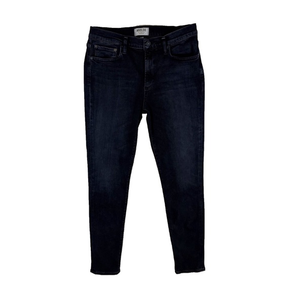 AGOLDE Women Size 29 Sophie High Rise Skinny Jeans Dark Blue Wash A003-1044 - Picture 1 of 15